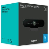 Logitech BRIO STREAM cámara web 4096 x 21060 Pixeles USB 3.2 Gen 1 (3.1 Gen 1) Negro, Webcam negro, 4096 x 21060 Pixeles, 60 pps, 1080p, USB 3.2 Gen 1 (3.1 Gen 1), Negro, Recortar