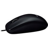 Logitech LGT-M90 Ratones, Ratón negro, Ambidextro, Óptico, USB tipo A, 1000 DPI, Gris