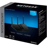 Netgear Nighthawk AX/5-Stream AX2400 WiFi 6 Router (RAX30) router inalámbrico Gigabit Ethernet Doble banda (2,4 GHz / 5 GHz) Negro negro, Wi-Fi 6 (802.11ax), Doble banda (2,4 GHz / 5 GHz), Ethernet, Negro, Router de sobremesa