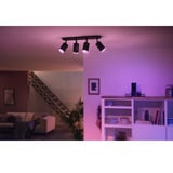 Philips Hue White & Color Ambiance Fugato foco 4 piezas, Luz de LED negro