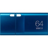 Samsung MUF-64DA unidad flash USB 64 GB USB Tipo C 3.2 Gen 1 (3.1 Gen 1) Azul, Lápiz USB azul, 64 GB, USB Tipo C, 3.2 Gen 1 (3.1 Gen 1), 400 MB/s, Tapa, Azul