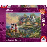 Schmidt Spiele Thomas Kinkade: Painter of Light - Disney, Sweethearts Mickey & Minnie, Puzzle 