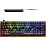Sharkoon 4044951042623, Teclado para gaming madera/Negro