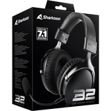 Sharkoon B2, Auriculares para gaming negro