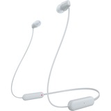 Sony WI-C100 Auriculares Inalámbrico Dentro de oído Llamadas/Música Bluetooth Blanco blanco, Inalámbrico, Llamadas/Música, 20 - 20000 Hz, 20 g, Auriculares, Blanco