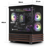 Thermaltake LCGS00001, Gaming-PC negro/Madera