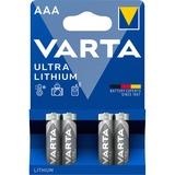 Varta 4x AAA Lithium Batería de un solo uso Litio Batería de un solo uso, AAA, Litio, 1,5 V, 4 pieza(s), 1100 mAh