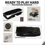 XFX Radeon RX 9060 XT Mercury OC, Tarjeta gráfica negro