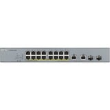 Zyxel GS1350-18HP-EU0101F switch Gestionado L2 Gigabit Ethernet (10/100/1000) Energía sobre Ethernet (PoE) Gris, Interruptor/Conmutador Gestionado, L2, Gigabit Ethernet (10/100/1000), Energía sobre Ethernet (PoE), Montaje en rack