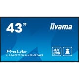 iiyama LE4341S-B2, Pantalla de gran formato negro brillante