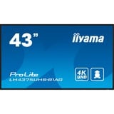 iiyama LE4341S-B2, Pantalla de gran formato negro brillante