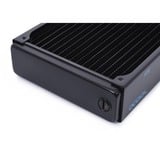 Alphacool 14441 accesorio o pieza de sistema de refrigeración para ordenador Radiador negro, Radiador, Latón, Cobre, Acero, Negro, 1/4", 60 °C, 4 Ventilador(es)