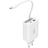 Ansmann Home Charger 230PD con cable / 3 A / 30 W / 2 puertos, Cargador blanco
