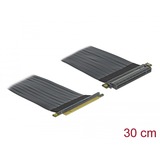 DeLOCK 85764 tarjeta y adaptador de interfaz Interno PCIe, Tarjeta de ampliación PCIe, PCIe, Negro, 0,3 m, 1 pieza(s)