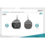 Digitus Cable de extensión de red, Cable alargador negro