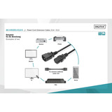 Digitus Cable de extensión de red, Cable alargador negro