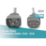 Digitus Cable de extensión de red, Cable alargador negro