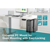 Digitus Soporte universal para PC para montaje en escritorio con bloqueo fácil negro