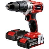 EINHELL TE-CD 18/2 Li-i +64, Martillo atornillador rojo/Negro