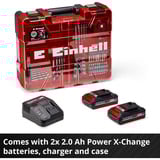 EINHELL TE-CD 18/2 Li-i +64, Martillo atornillador rojo/Negro