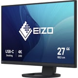 EIZO FlexScan EV2740S-BK pantalla para PC 68,6 cm (27") 3840 x 2160 Pixeles 4K Ultra HD LCD Negro, Monitor LED negro, 68,6 cm (27"), 3840 x 2160 Pixeles, 4K Ultra HD, LCD, 6 ms, Negro