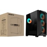 GIGABYTE C301 GLASS Midi Tower Negro, Cajas de torre negro, Midi Tower, PC, Negro, ATX, EATX, micro ATX, Mini-ITX, Vidrio, Plástico, Acero, Juego