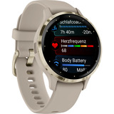 Garmin Venu 3S, SmartWatch beige/Dorado