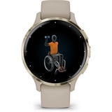 Garmin Venu 3S, SmartWatch beige/Dorado