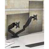 ICY BOX IB-MS204-T 81,3 cm (32") Escritorio Gris, Plata, Soporte de monitor negro, Pinza/Atornillado, 18 kg, 81,3 cm (32"), 100 x 100 mm, Ajustes de altura, Gris, Plata