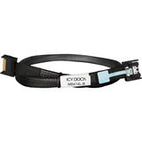 Icy Dock Cable MCIO x4 SFF-TA-1016 > MCIO x4 SFF-TA-1016 negro