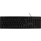 Inter-Tech K-118 teclado USB QWERTZ Alemán Negro negro, Completo (100%), USB, QWERTZ, Negro