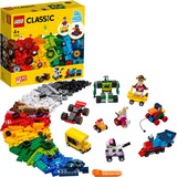 LEGO Classic 11014 Ladrillos y Ruedas, Set para Vehículos de Juguete, Juegos de construcción Set para Vehículos de Juguete, Juego de construcción, 4 año(s), Plástico, 653 pieza(s), 811 g