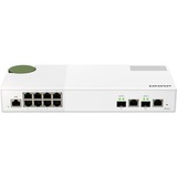 QNAP QSW-M2108-2C switch Gestionado L2 2.5G Ethernet (100/1000/2500) Gris, Blanco, Interruptor/Conmutador Gestionado, L2, 2.5G Ethernet (100/1000/2500), Bidireccional completo (Full duplex)
