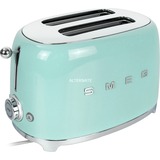 SMEG Tostadora verde claro/Cromado