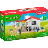 Schleich Veterinarian practice with pets, Muñecos Farm, 3 año(s), Multicolor