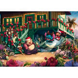 Schmidt Spiele Thomas Kinkade Studios: Disney - Lilo and Stitch Aloha Christmas, Puzzle 
