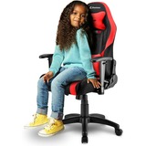 Sharkoon Skiller SGS2 Jr. Silla para videojuegos universal Asiento acolchado Negro, Rojo, Asientos de juego negro/Rojo, Silla para videojuegos universal, 65 kg, Asiento acolchado, Respaldo acolchado, Universal, 160 cm