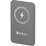 Verbatim Charge 'n' Go Polímero de litio 5000 mAh Cargador inalámbrico Gris, Banco de potencia gris, 5000 mAh, Polímero de litio, Quick Charge 3.0, Cargador inalámbrico, Gris