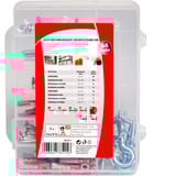 fischer Caja de mudanza DUOPOWER 6,8, Pasador gris claro/Rojo