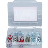 fischer Caja de mudanza DUOPOWER 6,8, Pasador gris claro/Rojo