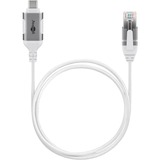 goobay Cable adaptador Ethernet USB-C 3.2 Gen2 > RJ-45, Slim blanco