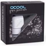 Alphacool 17485 accesorio o pieza de sistema de refrigeración para ordenador Kit de montaje, Conexión blanco, Kit de montaje, Latón, Blanco, 1/4", Macho, Hembra