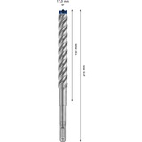 Bosch Expert Broca para martillo SDS plus-7X, Taladro Martillo perforador, Hammer drill bit, 1,7 cm, 215 mm, Concreto, Piedra, 15 cm