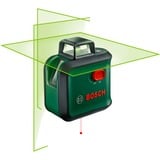 Bosch Láser de líneas cruzadas AdvancedLevel 360 verde/Negro