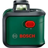Bosch Láser de líneas cruzadas AdvancedLevel 360 verde/Negro