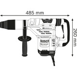 Bosch Set profesional martillo perforador GBH 5-40 DCE + amoladora angular GWS 880, Kit de herramientas azul/Negro