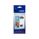 Brother LC424BK cartucho de tinta 1 pieza(s) Original Negro Negro, 1 pieza(s), 750 páginas, Pack individual