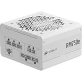 Corsair RM750e 750 Watt 80 Plus Gold Blanco Reacondicionado, Fuente de alimentación de PC blanco