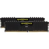 Corsair Vengeance LPX CMK16GX4M2D3000C16 módulo de memoria 16 GB 2 x 8 GB DDR4 3000 MHz, Memoria RAM negro, 16 GB, 2 x 8 GB, DDR4, 3000 MHz, 288-pin DIMM, Negro