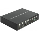 DeLOCK 11488 interruptor de video HDMI, Switch KVM HDMI, Negro, Metal, 60 Hz, 1280 x 720 (HD 720),1920 x 1080 (HD 1080), 2,25 Gbit/s